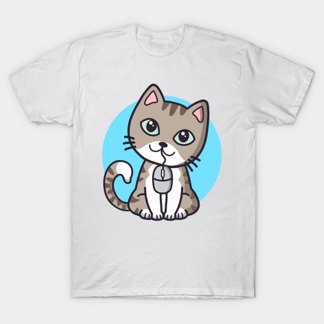 Cat & mouse T-Shirt by stephen0c